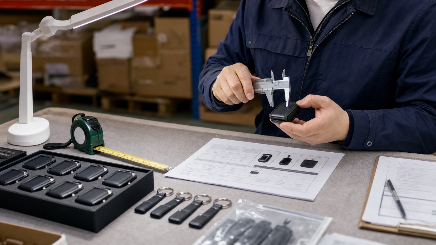 Measuring and checking a product before shipment